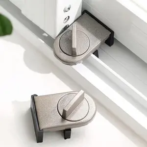 Sliding Door & Window Lock with Anti-pinch Function, Anti-theft & Anti-fall Function & Safety Lock, Hardwood Flooring Supplies