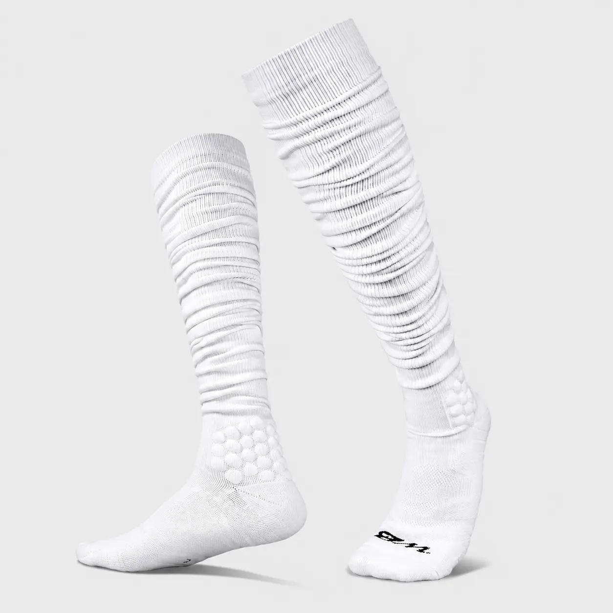 We Ball Sports Extra Long Padded Scrunch Socks, Ideal for Football, Soccer - Scrunched Look for Adult & Youth/Kids