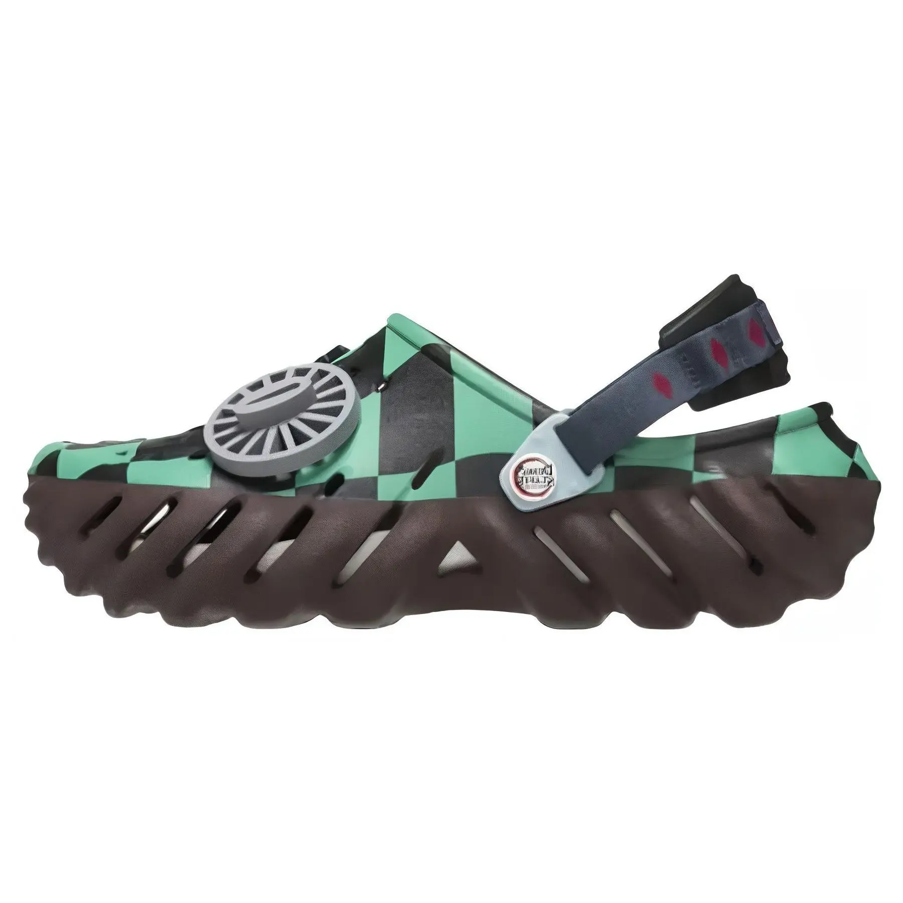 Crocs x Demon Slayer 'Tanjiro' Echo Clog Unisex Sports Footwear - Comfortable, Lightweight Summer Shoe for Women, Slip-Resistant Sole, Durable Fan Gear
