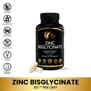 Coco March N.M.D Zinc Bisglycinate – Gentle on Stomach, Powerful Immune & Skin Support – Highly Absorbable Chelated Formula – Vegan, Gluten-Free, Non-GMO, Soy-Free – 90 Capsules