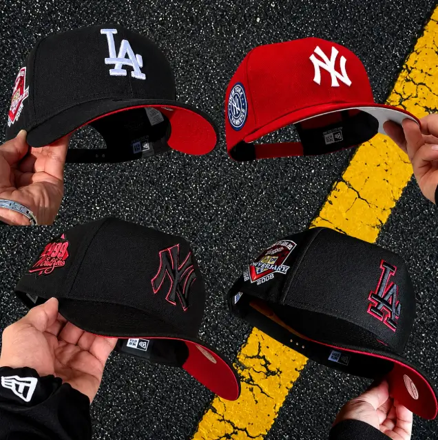 New Era NY Yankees LA Dodgers Premium Streetwear Cap – 59FIFTY Adjustable Snapback Baseball Hat with Anniversary Patch, Classic MLB Fashion, Collectible Sports Accessory USA 2026