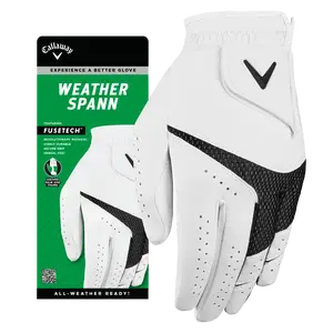 Callaway Golf Weather Spann Men's Golf Glove in White | Size: Cadet Large