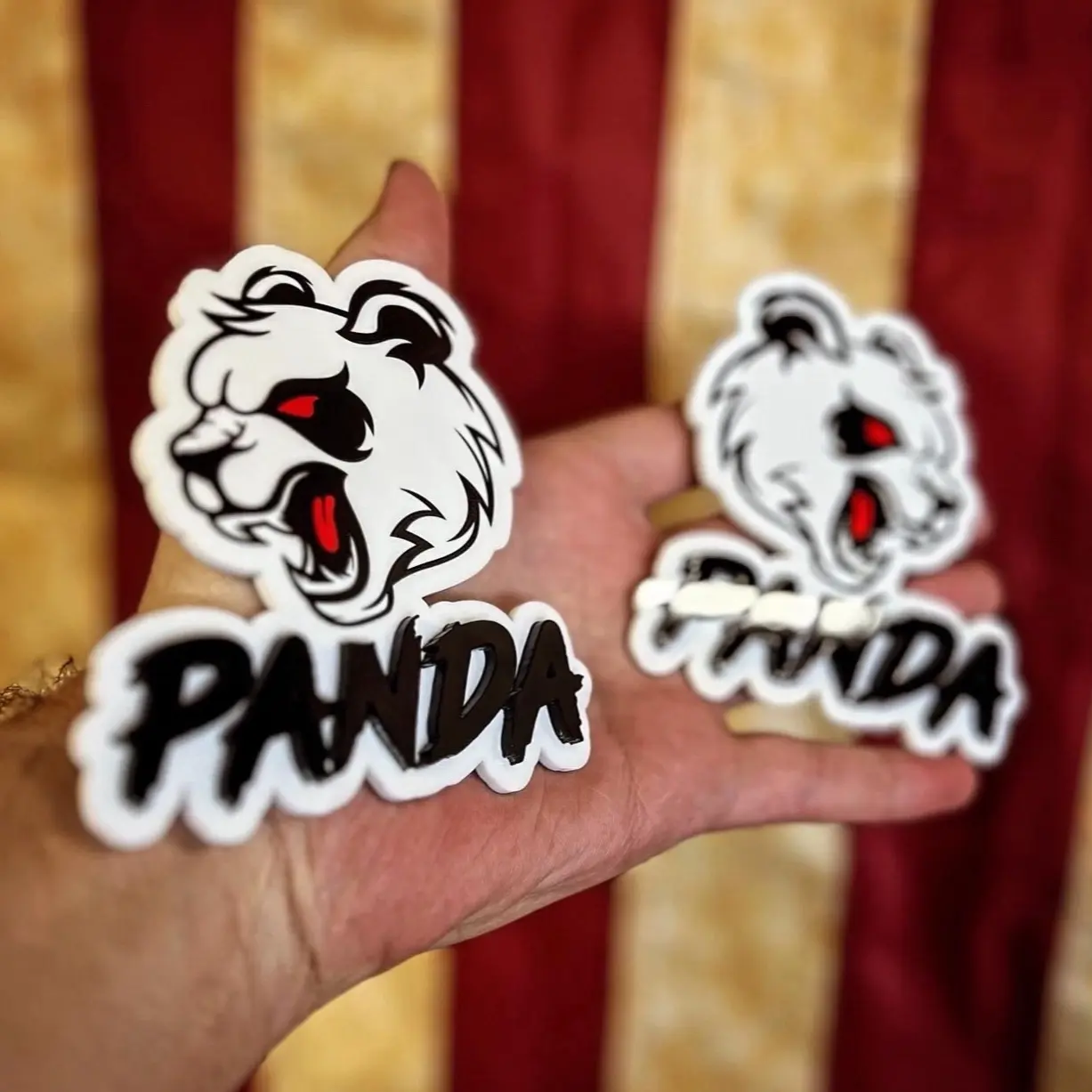 Angry Panda 3D Badges