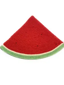 Table Runner. Center piece For Your Dinner Table Or Coffee Table .Sisal Material. Water Melon Shape. Multi Usage.