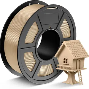 Wood Color Pla Filament 1.75mm 250g, Wooden Texture 3D Printing Material, Compatible with Most Fdm 3D Printers, Home Decor & Creative Models