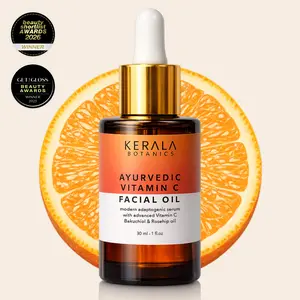 Ayurvedic Vitamin C Face Oil – Oil-Soluble, Zero Irritation, 3-in-1 Glow