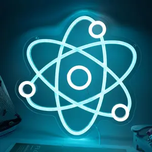 Atomic Neon Sign,Molecule Neon Signs,Science Neon Sign,Dna Neon Sign,Neon Light Up Sign,Neon Science Decor,Led Sign for Classroom Decor Led Neon Light for Bedroom Wall Decor  Room Man Cave  Room Decor