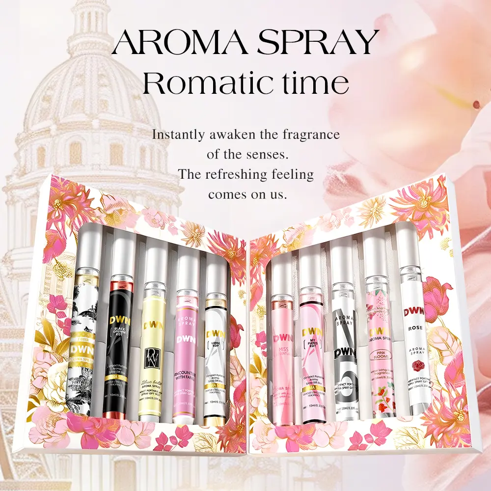 Limited Edition Summer Brazilian Perfume Spray Set, Floral & Fruity Fragrance, 10 Bottles, Fresh Natural Scent, Ideal for Travel, Home, Office, Perfume Gift Sets, Perfume Gift Bundle