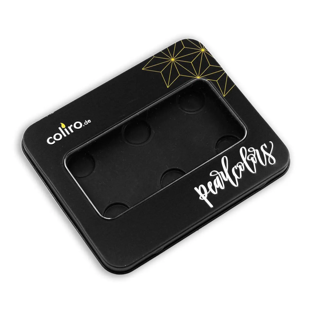 FINETEC Coliro 6 Color Empty Watercolor Box, Black