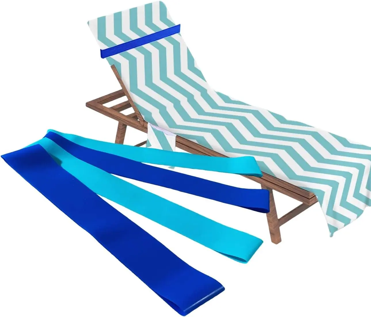 Towel Bands Towel Holder for Chair, 4 PCS | Beach & Cruise Essential, Substitute for Clips, Stop Towel Falling Down, Highly Elastic, for Pool Beach Cruise Chair