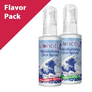 Lubricity Xtra Moisturizing Oral Spray – Flavor Combo Pack (2 fl. oz each)