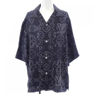 Pre-owned Louis Vuitton Silk Small Leather Goods Short Sleeve Shirt