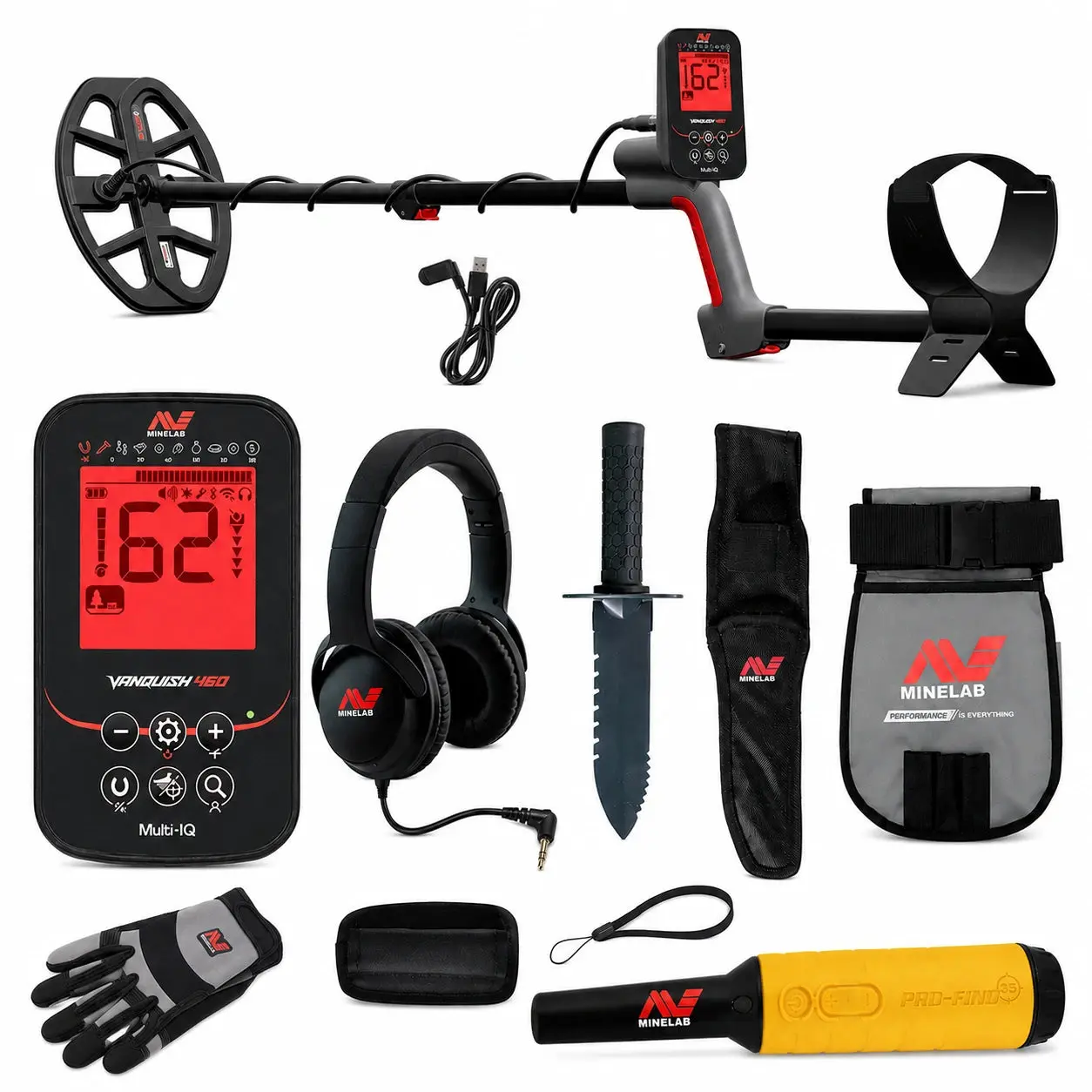 Minelab Vanquish 460 Bundle | PRO-FIND 35 + Adventure Pack