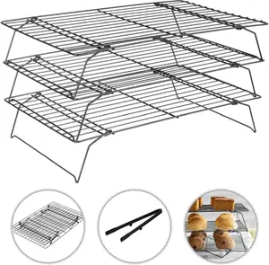 3-Tier 13x9.6 Inch Cooling Racks for Cooking and Baking