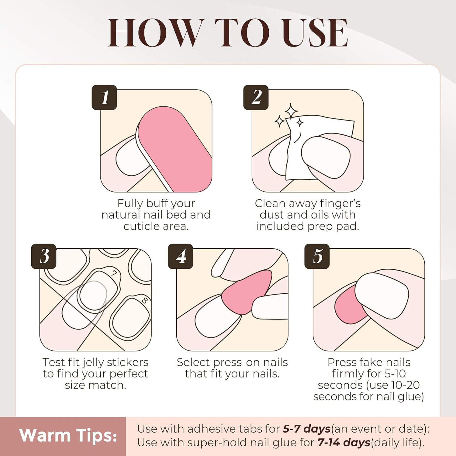 BEAUTIFUL NAILS HAVEN.Short Almond Shape Collection -10 Pcs Handmade Press-On Nails, CuteAcrylic Nails, High Quality, Reusable, Nail Art& Nail Charms