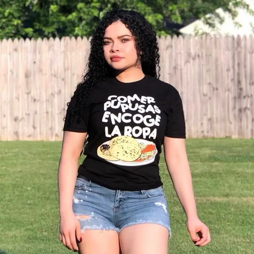 COMER PUPUSA ENCOGE LA ROPA SHIRT UNISEX COMER PUPUSA ENCOGE LA ROPA SHIRT UNISEX