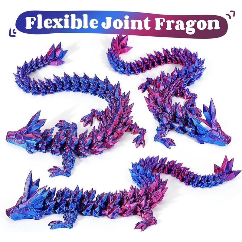 1pcs 3D Printed Dragon Egg with Dragon Inside, Mystery Crystal Dragon Egg for Easter Basket Stuffers, Easter Basket Essentials, Home Office Desktop Decor for Easter, Valentine's Day and New Year