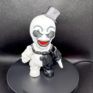 Articulating scary clown