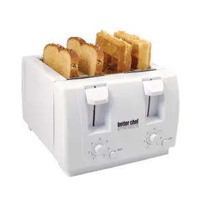 Better Chef IM-241W 4 Slice Dual-Control Toaster, White