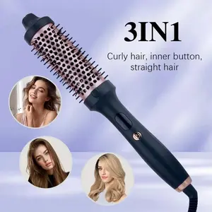 Professional-Grade Hair Curling Iron - 38mm Heated Curling Brush + Fast Heating for Salon-Quality Styling Results