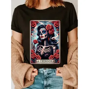La Chingona Tarot Card Funny Spanish Slang Boss Latina Power T-Shirt