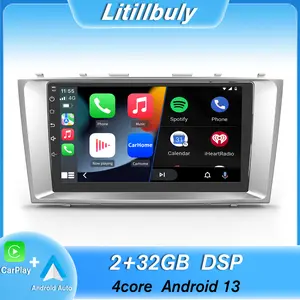 Car Stereo for Camry 2007-2011 touch screen has Android Auto Wireless Carplay, Bluetooth WIFI supports GPS Navigation