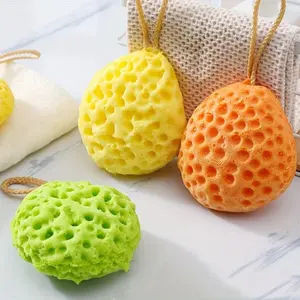Exfoliating Bath Sponge Set, Cute Flower-Shaped Foaming Massage Balls, Gentle Skin Cleansing for Deep Clean and Relaxation