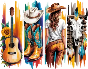 DTF Transfer – Country SceneB Multi Sizes (CO-SC002)