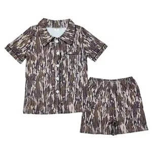 Womens Camo Pajama Set Loungewear Nightwear