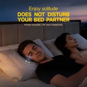 OObang UItra-Thin PillowSpeaker with 3D White Noise,Soft Immersive Sound Field,Air ConductionAudio Design, Pillow Speaker forBedtimeMusic & Audiobooks,  Compatible with Androld & IOS Smartphone Adjustable Cable  Customizable AI Christmas Companion