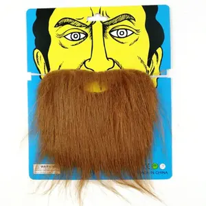 Fake Mustache Halloween Realistic Fake Beard Funny Realistic Halloween Fake Mustache Cute Durable Costume Christmas Party