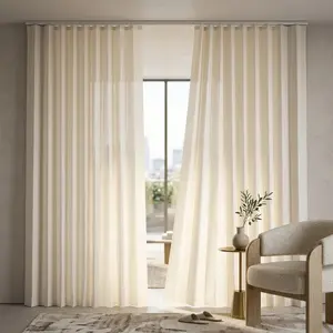 No-Drill Blackout Room Divider Curtain for Studio Apartment, Renter-Friendly Ceiling Track Privacy Curtain Wall, Noise Reduction Foldable Space Divider for Small Spaces, Easy Install Room Partition, Blackout Window Cover