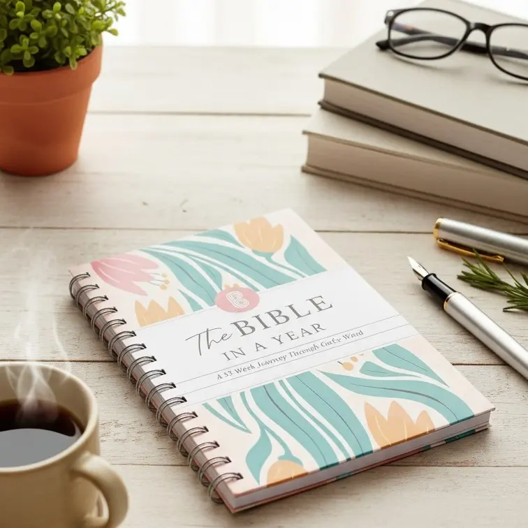 52-Week Bible Reading Journal: The bible in a year,One Year God’s Word Study Workbook for Personal Devotion, Prayer Notes & Faith Growth