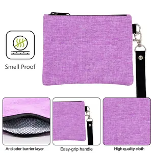 1pc, Smell Proof Bag, Odor Proof Pouch Case Container For Travel Stash Storage, Household Gadgets, Carbon Lining Waterproof bag Container for Travel Stash Storage, Holiday Gift, Birthday Gift, Gift For Friends