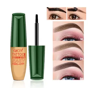 Peel-Off Eyebrow Tinting Gel 3Pcs, Waterproof &Sweatproof, Long-Lasting Black or Brown TattooTint, Film Forming, Medium Coverage for All SkinTypes, leaves eyebrows fuller and more defined