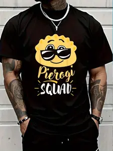 100% Cotton Pierogi - Funny Polish Poland Food Humor T-Shirt Women's Men's Graphic Tee Crew Neck summer vacation Tops