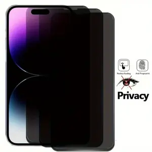 High-Quality 3pcs Privacy Tempered Glass Screen Protector for iPhone 16/15/14/13/12/11 Plus/Pro/ProMax, Safeguard Your Privacy Today, Protective Privacy Film, Smartphone