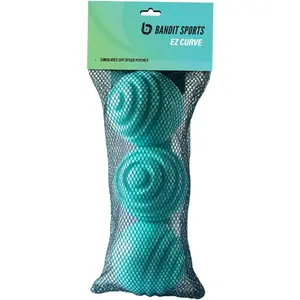 EZ Curve Curveball Hitting Trainer, The Original Premium Curve Ball Trainer for Baseball Practice, Baseball Training Balls for Hitting and Throwing (Pack of 3)