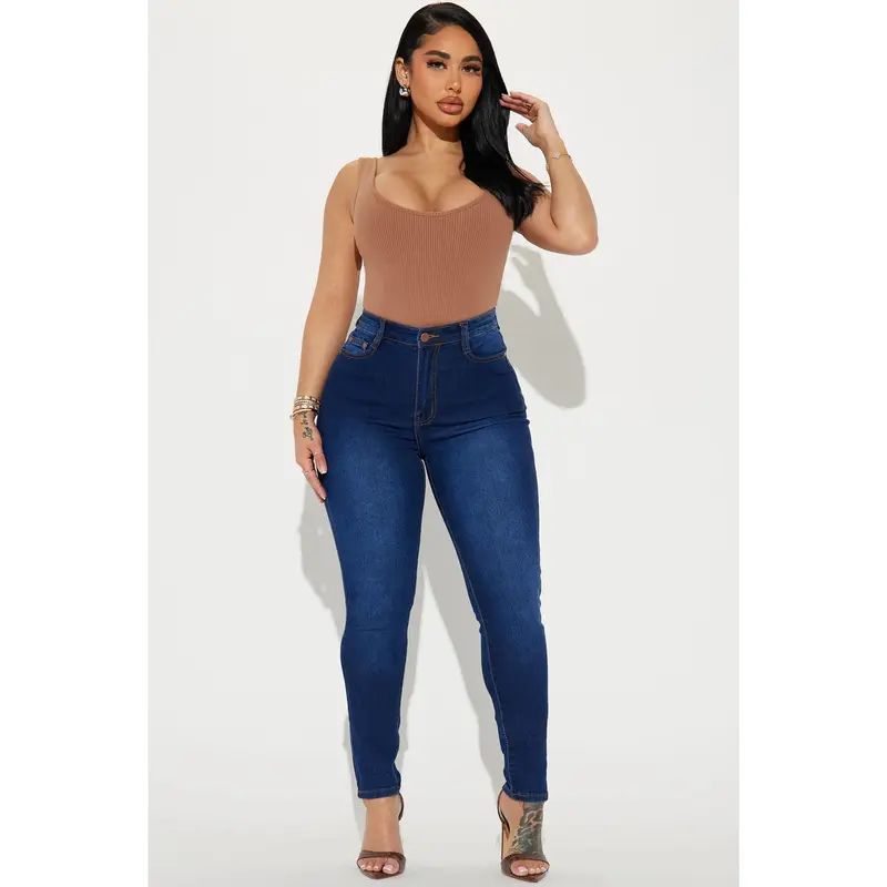 Marilyn High Waisted Skinny Jeans - Dark Wash