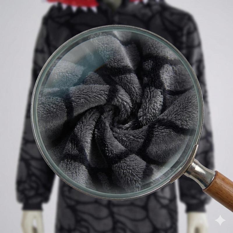 Soocosisx 2026 Monster-Inspired Plush Hooded Onesie Pajamas – Cozy One-Piece Costume Sleepwear for Kids & Adults