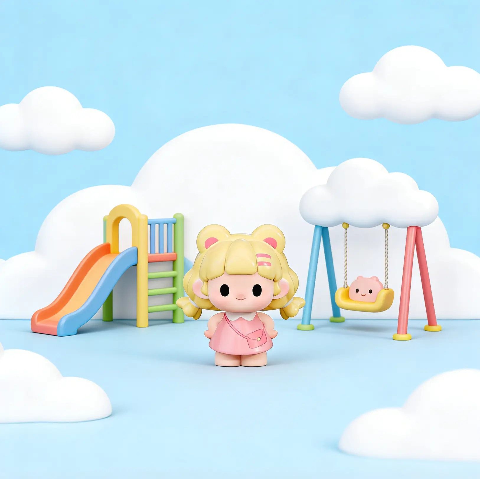 BB3-（015）-TiTi - Cloud Kindergarten Series Cute Mini Figures