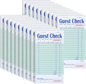 Guest Checks Server Note Pads, 1000 Total Waitress Notepad for Restaurants (20 Books)