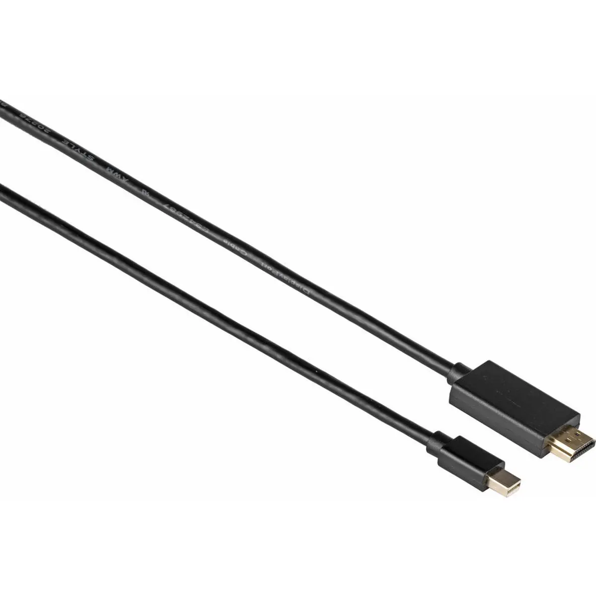 Kramer Electronics 25' Mini DisplayPort Male to HDMI Male Cable, Black, Crisp Visuals, Long Reach