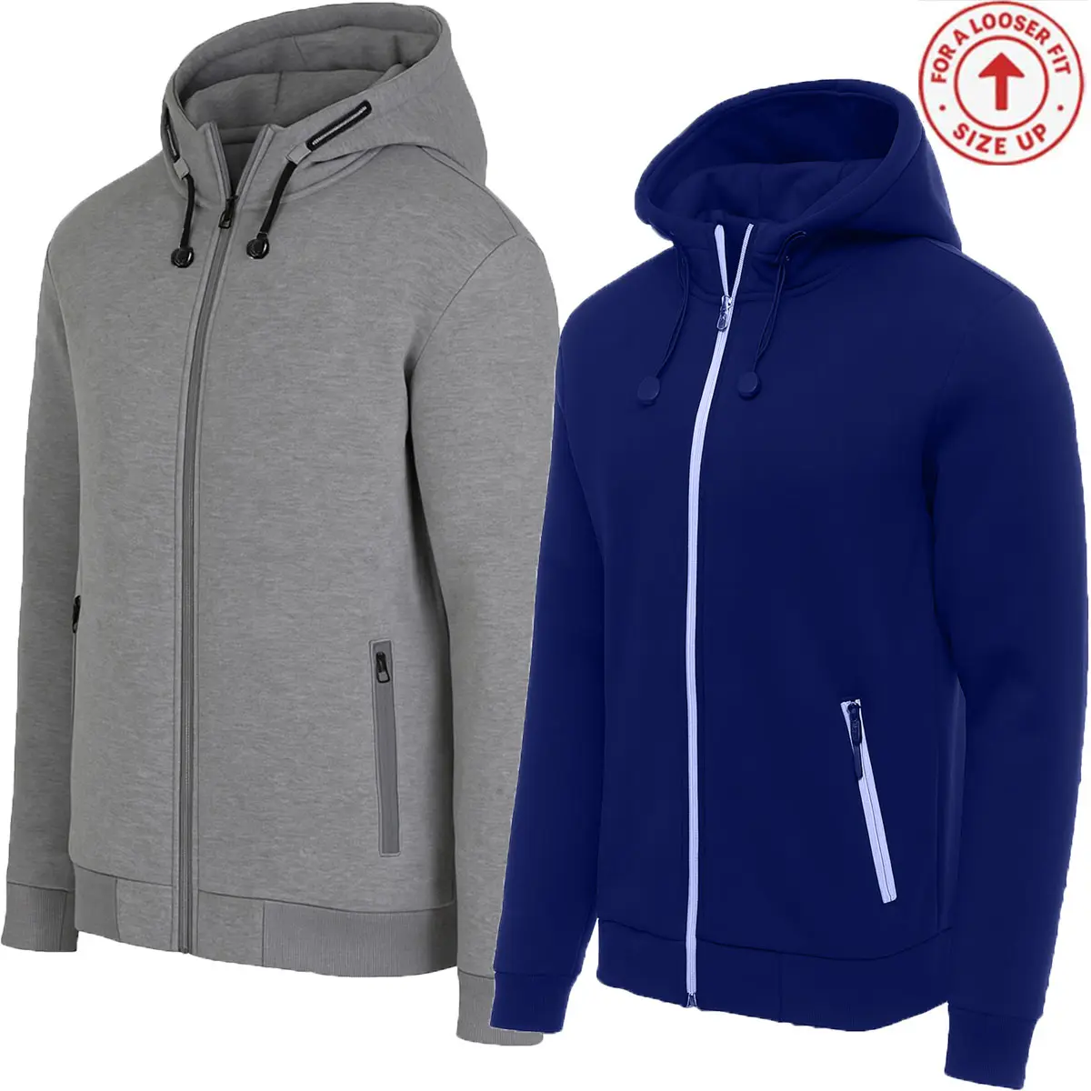 (Style 2 - 2Pack) Heather Grey-Navy