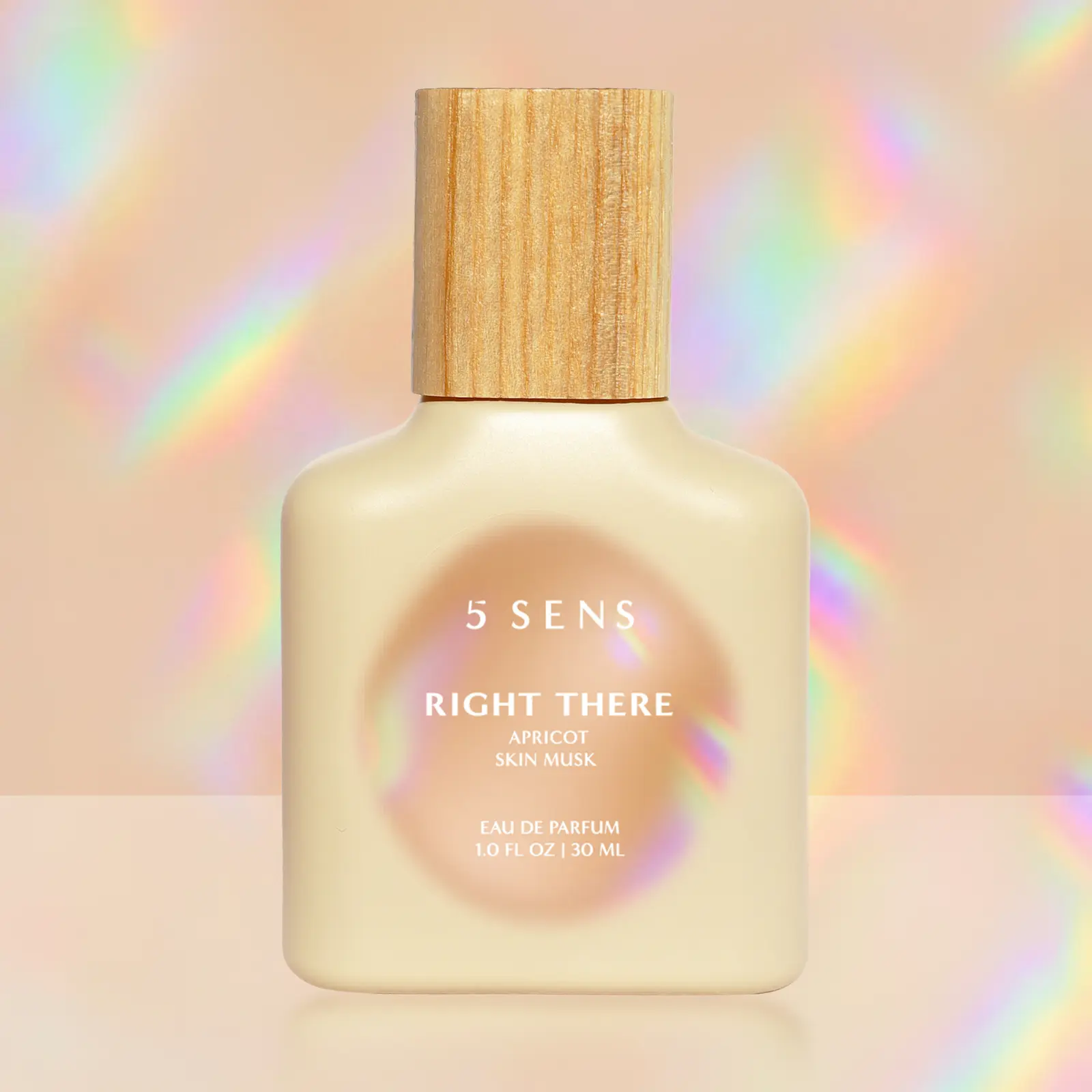 5 SENS Right There Clean Girl Perfume | Apricot Musk Skin Scent for Women | Eau de Parfum 30mL or 10mL | Apricot, Peony, Freesia, Amber Woods, Skin Musk | New Limited Edition | Long-Lasting Clean Vegan Fragrance