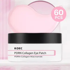 Koec prdn Collagen Eye Patch 60,Under Eye Patches for Puffy Eyes and Dark Circles,Eye Mask with Hydrolyzed Collagen & Niacinamide,Bridesmaid Gifts for Woman