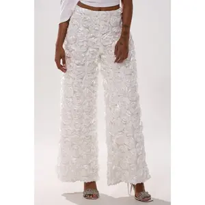 ROSE PETAL WIDE LEG PANT