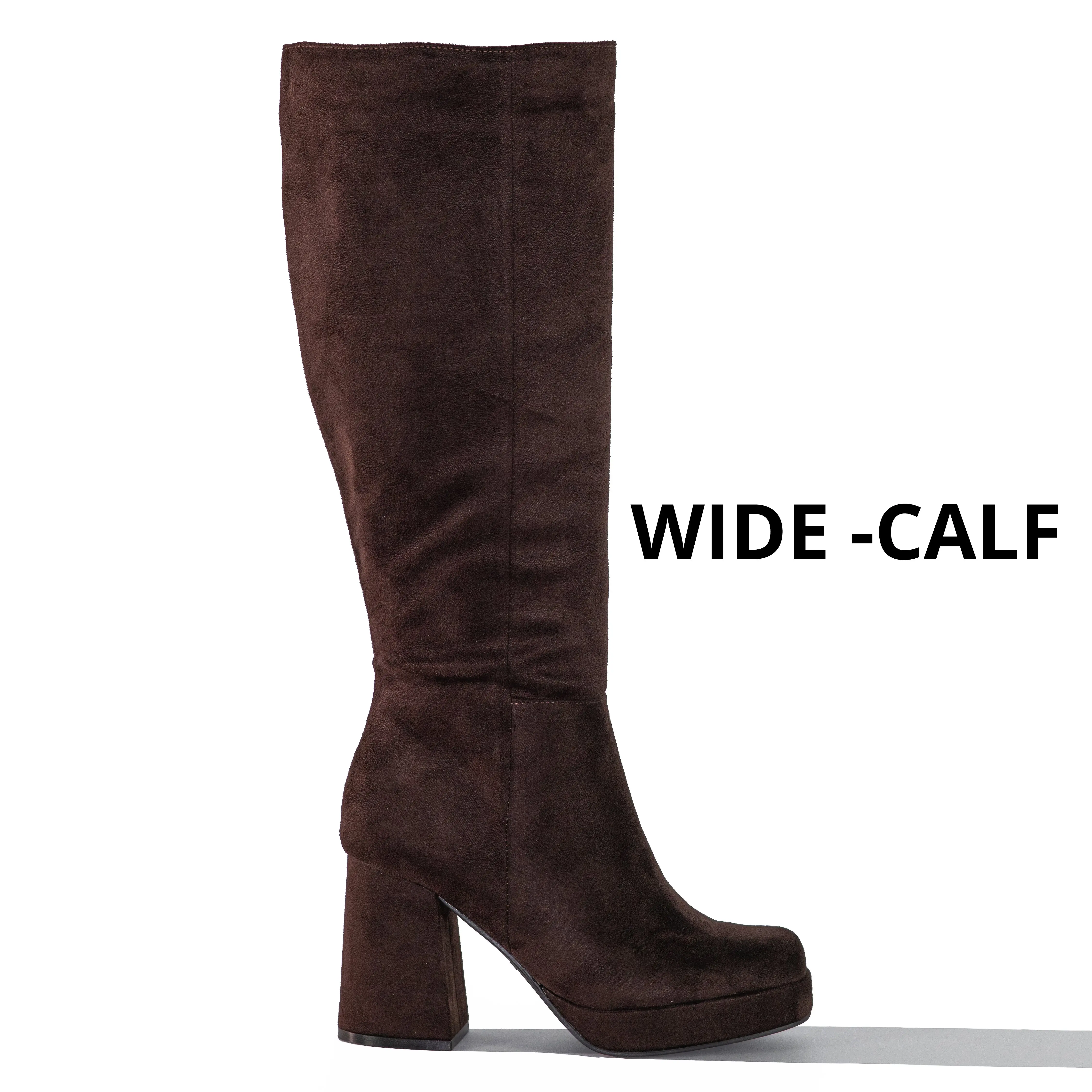 Brown Wide Calf