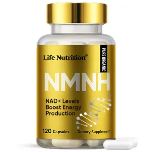 NMNH Dihydronicotinamide Mononucleotide Supplement for NAD+ Support Cellular Energy and Healthy Aging 120 Vegan Non-GMO Capsules