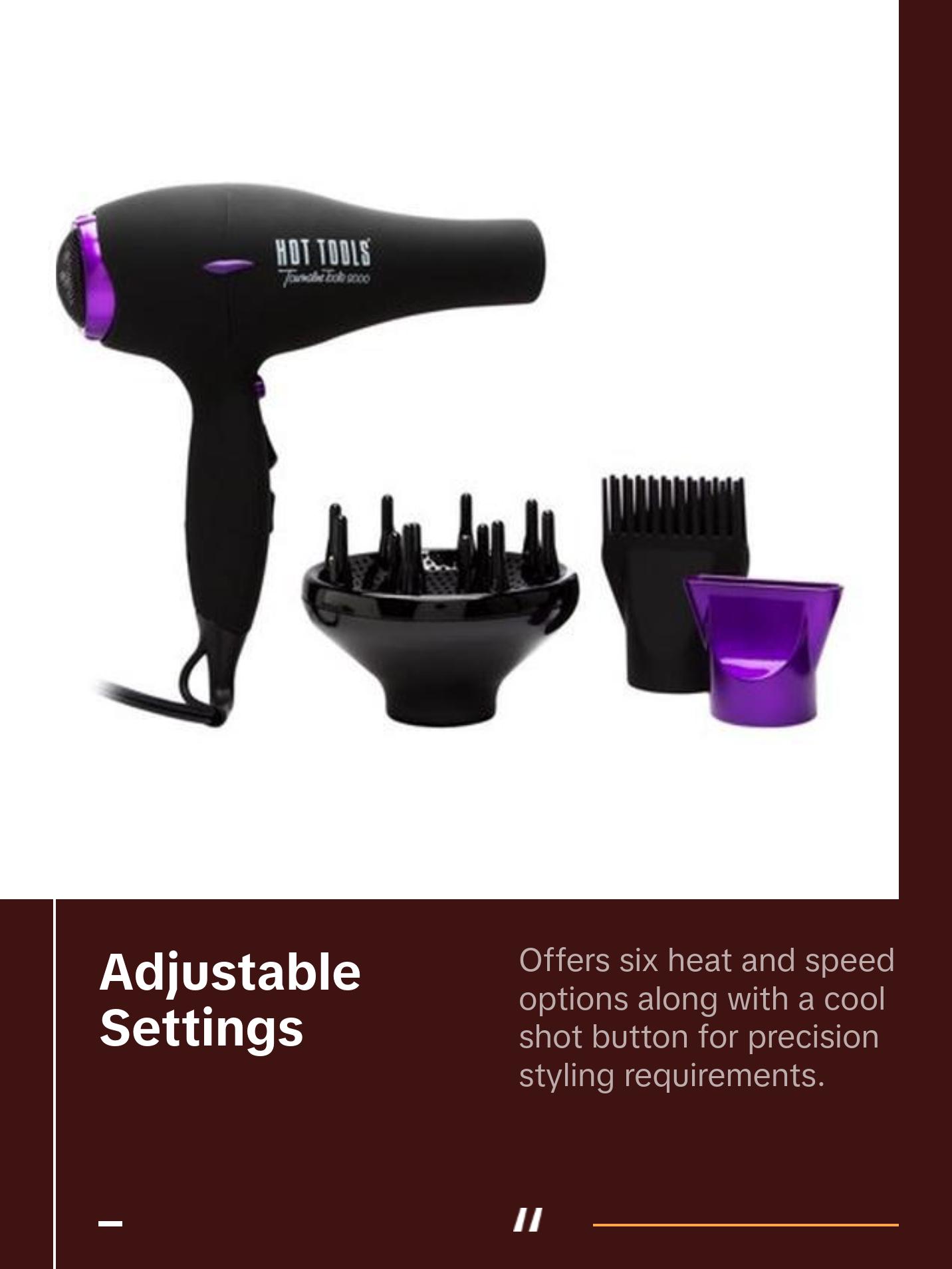 HOT TOOLS TOUR TOOLS DRY BLK